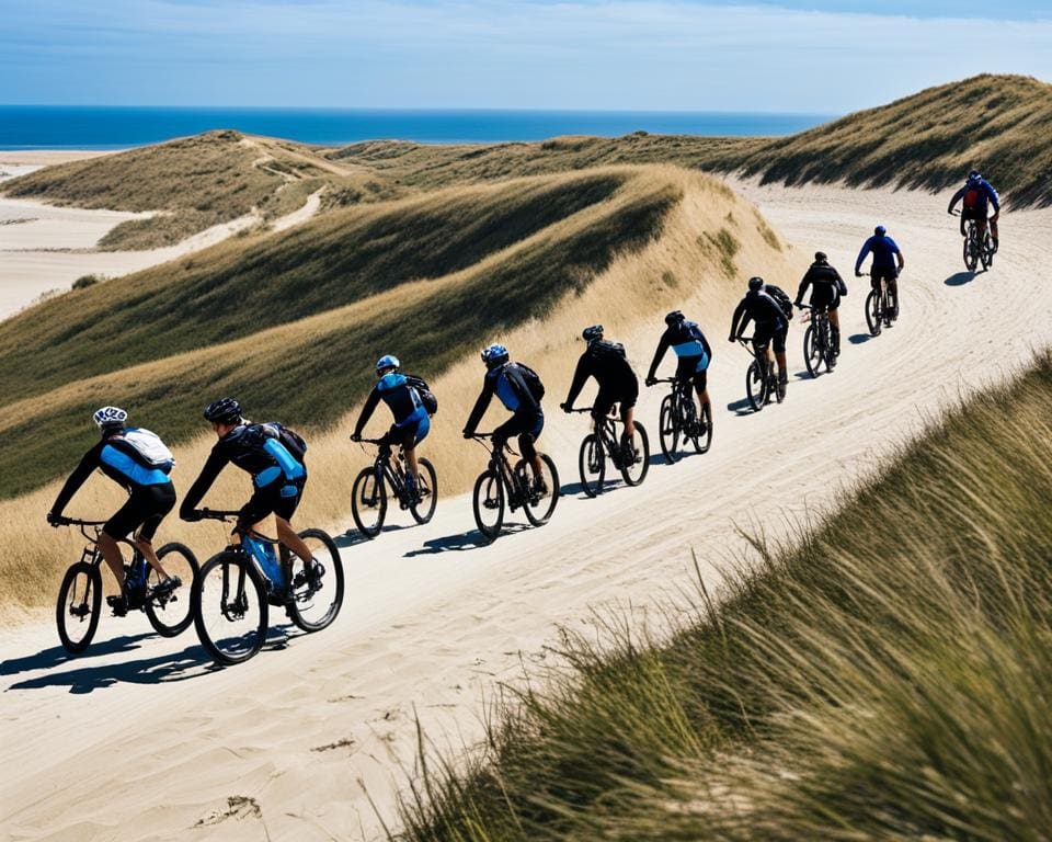 Mountainbiken langs de Belgische kustlijn