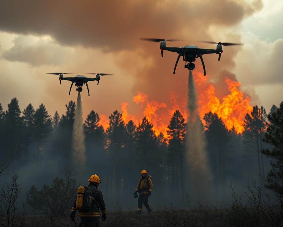 Brandweer en drones: Snellere hulp bij natuurbranden