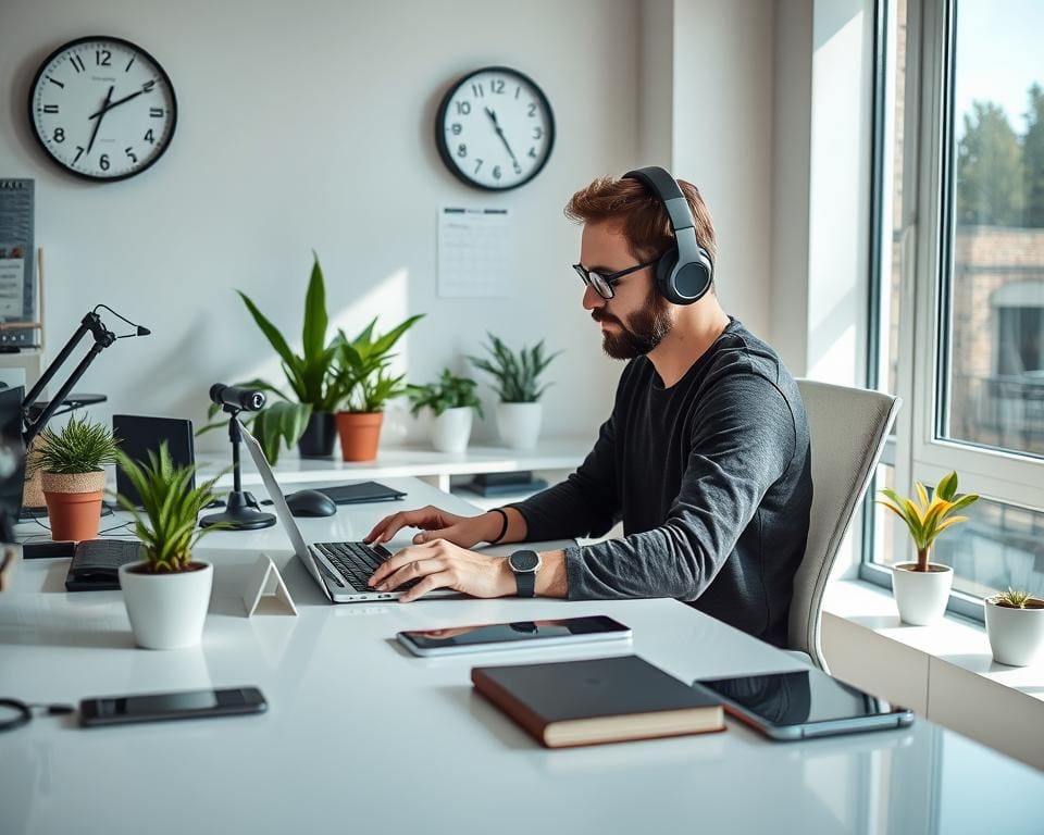 Efficiënt thuiswerken met duidelijke werkuren en technologie voor thuiswerken