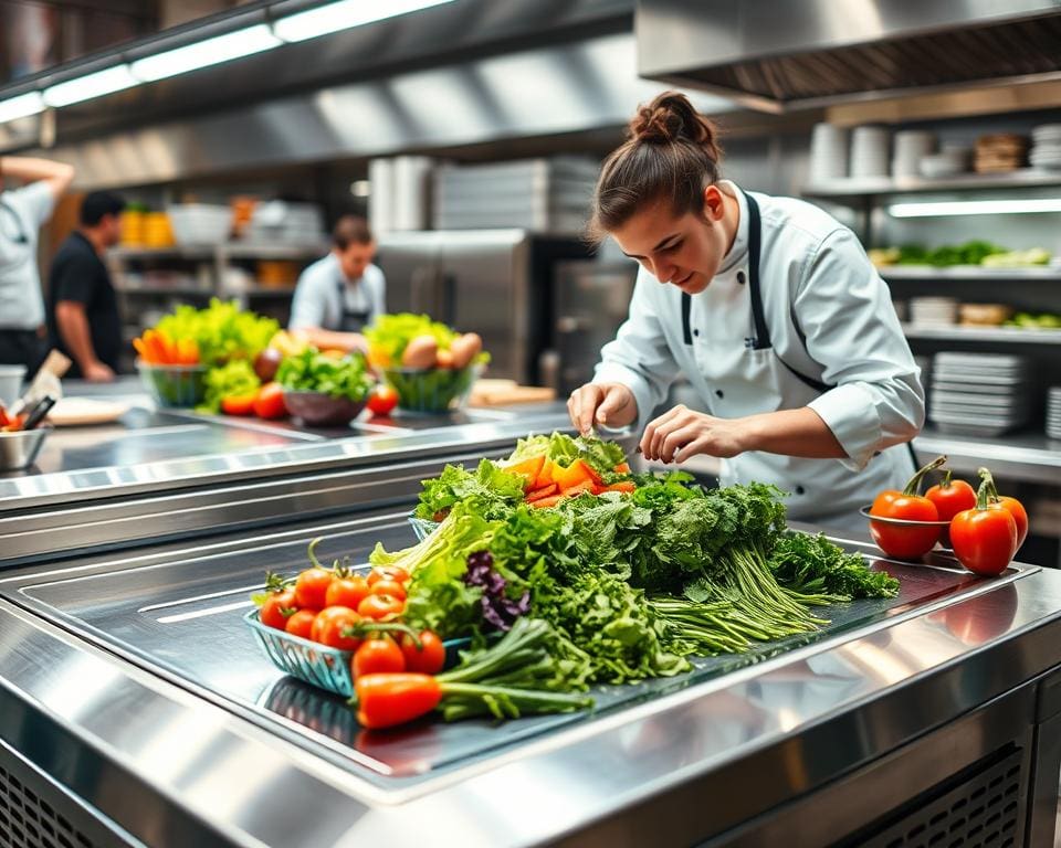 HCS Saladette koelwerkbank: Perfect voor een drukke lunchservice