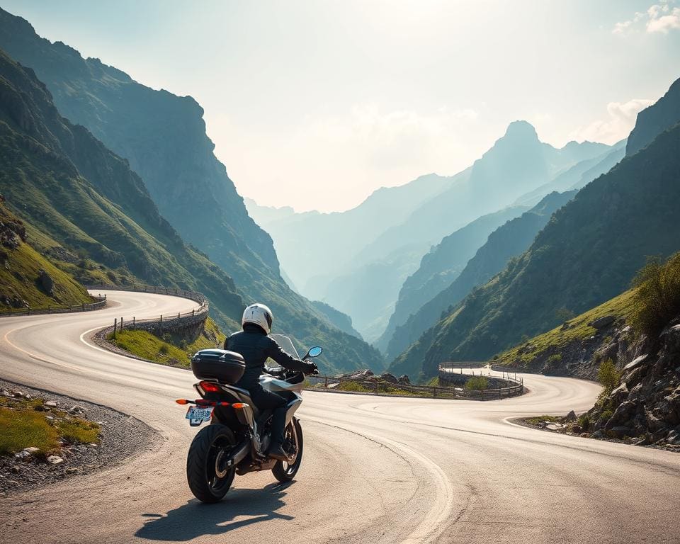 Veilig motorrijden in bergachtige routes