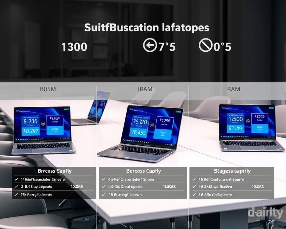 zakelijke laptop specificaties vergelijken