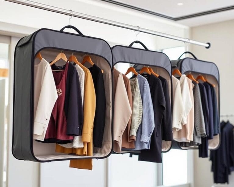 Kledingzakken met hangers voor beschermd vervoer